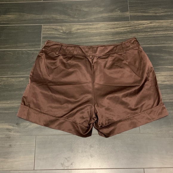 Shorts | Brown Satin Shorts | Poshmark